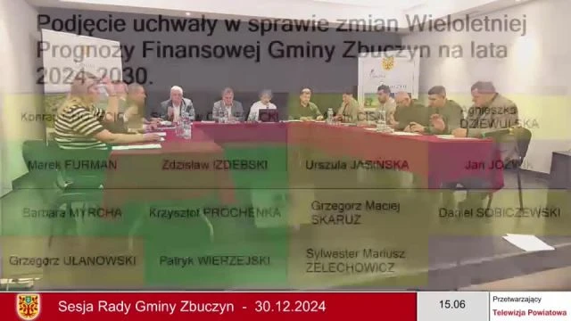 Sesja Rady Gminy Zbuczyn – 30.12.2024