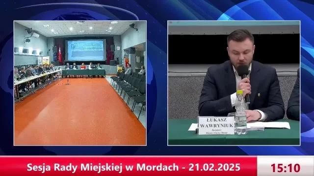 Sesja Rady Miejskiej w Mordach - 21.02.2025