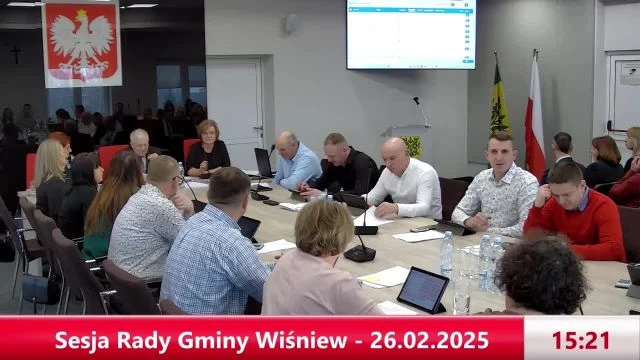 Sesja Rady Gminy Wiśniew – 26.02.2025